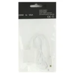 22cm Full HD 1080P Micro HDMI Male to VGA Female Video Adapter Cable with Audio Cable(White) - Image 7