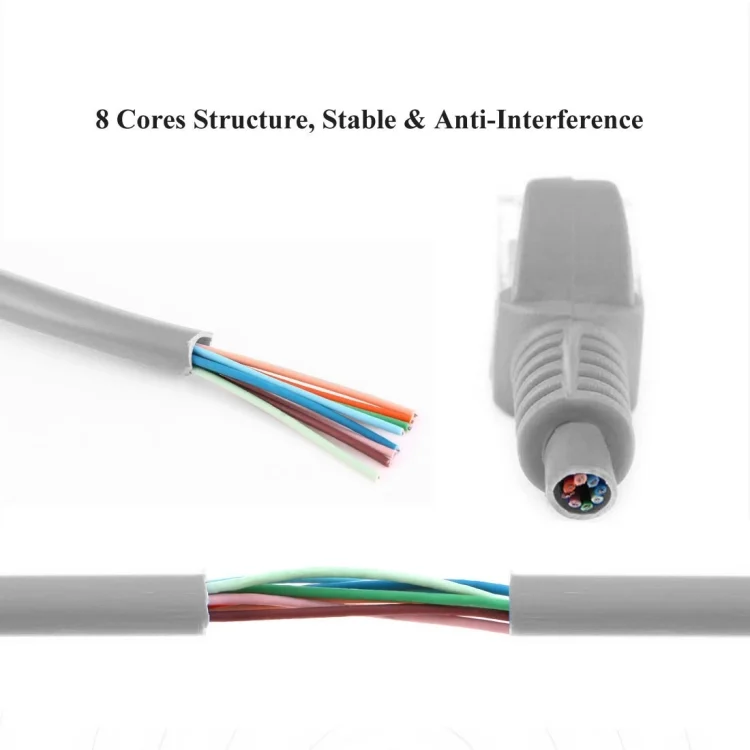 S-PC-07111_4.webp Cat5e Network Cable, Length: 1.5m(Grey) - Image 5