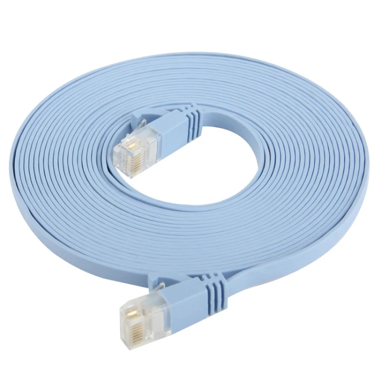 S-PC-07145_3.webp CAT6 Ultra-thin Flat Ethernet Network LAN Cable, Length: 5m (Baby Blue) - Image 4
