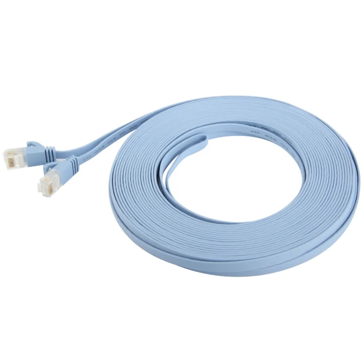 S-PC-07147_3.webp CAT6 Ultra-thin Flat Ethernet Network LAN Cable, Length: 15m (Baby Blue) - Image 4