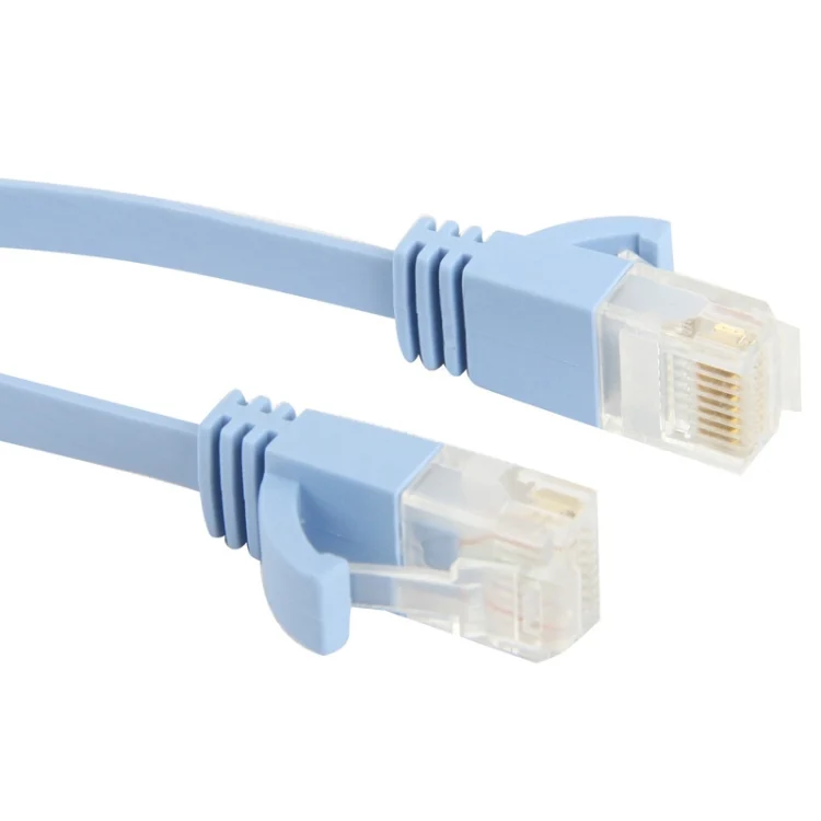 S-PC-07149_1.webp CAT6a Ultra-thin Flat Ethernet Network LAN Cable, Length: 50m (Baby Blue) - Image 2