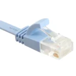 CAT6a Ultra-thin Flat Ethernet Network LAN Cable, Length: 50m (Baby Blue) - Image 3