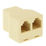 RJ11 Female to 2 Female Phone Splitter