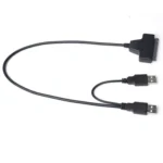 Double USB 2.0 to SATA Hard Drive Adapter Cable for 2.5 inch SATA HDD / SSD - Image 2