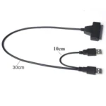 Double USB 2.0 to SATA Hard Drive Adapter Cable for 2.5 inch SATA HDD / SSD - Image 3