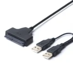 Double USB 2.0 to SATA Hard Drive Adapter Cable for 2.5 inch SATA HDD / SSD - Image 4