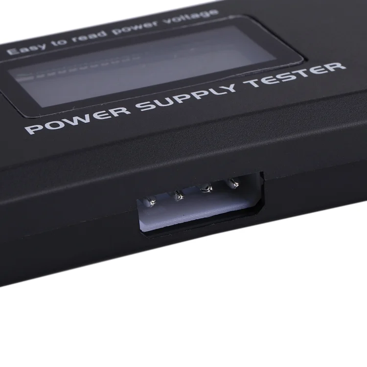 S-PC-0922_4.webp Digital LCD Display PC Computer 20/24 Pin Power Supply Tester Checker Power Measuring Diagnostic Tester Tool(Black) - Image 5