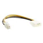 Motherboard Molex IDE 2-pin to 4-Pin ATX P4 12V ATX CPU Power Connector Adapter Cable - Image 4