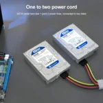 2 x 15 Pin to 4 Pin Serial SATA Power Adapter Cable, Length: 18cm - Image 5