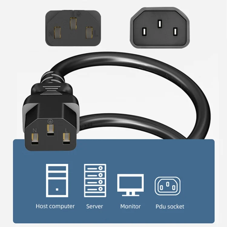 S-PC-09352_4.webp 1.5m AC 3 Prong PC Power Extension Cord/Cable - Image 5
