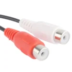 2 RCA AV Female To 1 RCA Male Y Splitter Video Cable Adapter, Length: 26.5cm - Image 4