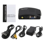 High Resolution (BNC) Video and S-Video to VGA Conversion(Black) - Image 4