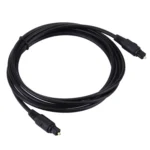 4.0mm OD Male to Male Plug Optical Fiber Digital Audio Cable for DVD HDTV, Length: 2m(Black) - Image 2