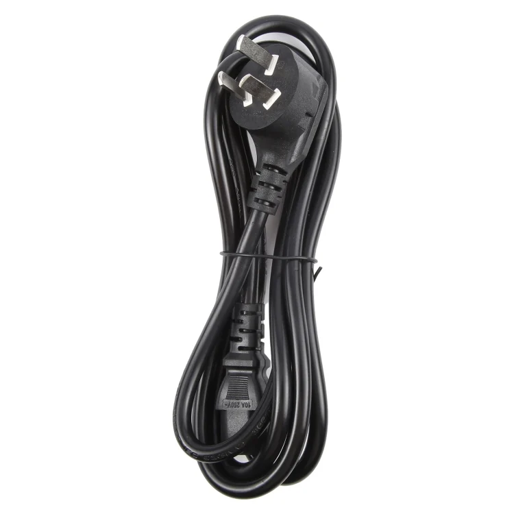 S-PC-0983_2.webp Computer PC Power Cord 3 Pin Cable, Length: 1.8m, AU Plug(Black) - Image 3