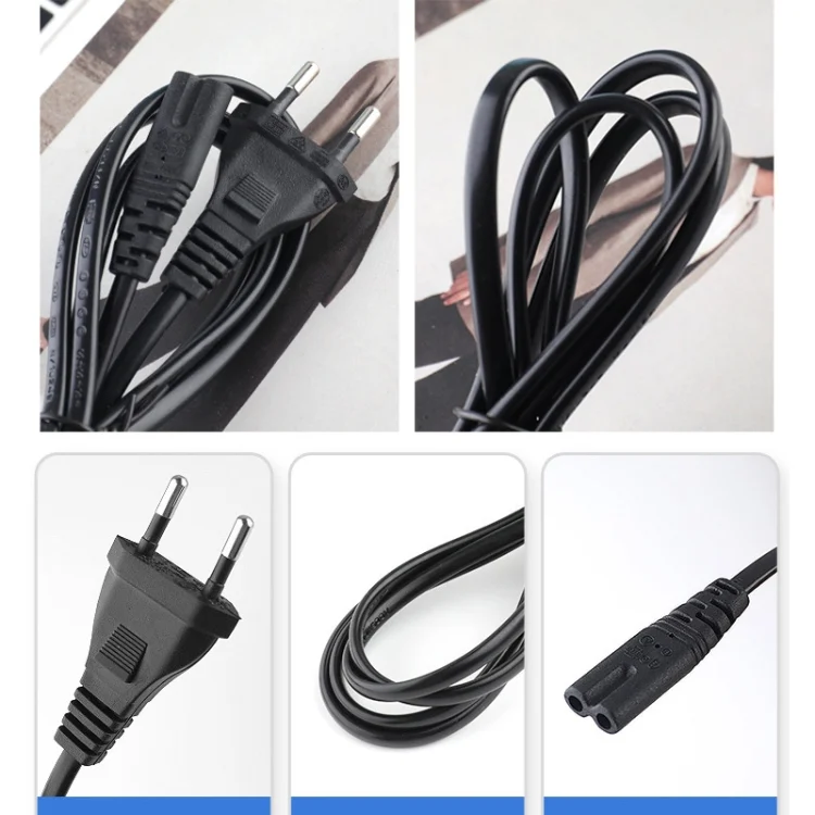 S-PC-09851_4.webp 2 Prong Style EU Notebook Power Cord, Cable Length: 1.5m - Image 5