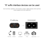 2 Prong Style Small UK Notebook Power Cord, Length: 1.2M(Black) - Image 3