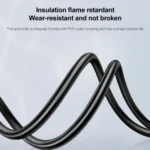 1.2m 3 Prong Style Small UK Notebook Power Cord - Image 4