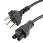 3 Prong Style Switzerland Notebook AC Power Cord, Length: 1.5m(Black) - Image 2