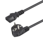 EU Plug Computer PC Power Cord 3 Pin Cable, Length: 1.8m