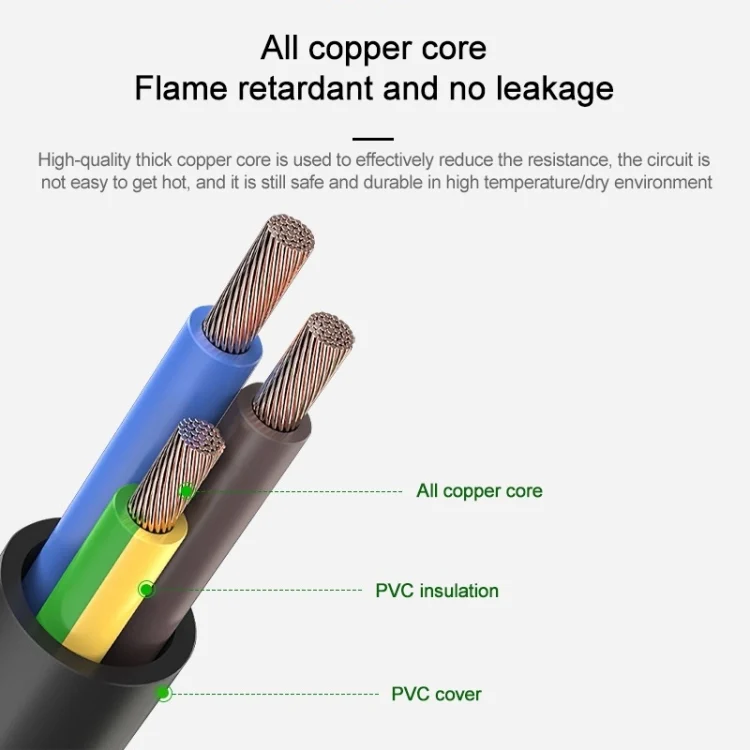 S-PC-0998_5.webp EU Plug Computer PC Power Cord 3 Pin Cable, Length: 1.8m - Image 6