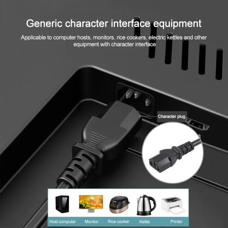 S-PC-0998_8.webp EU Plug Computer PC Power Cord 3 Pin Cable, Length: 1.8m - Image 9
