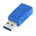 USB 3.0 AM to USB 3.0 AF Cable Adapter (Blue) - Image 2