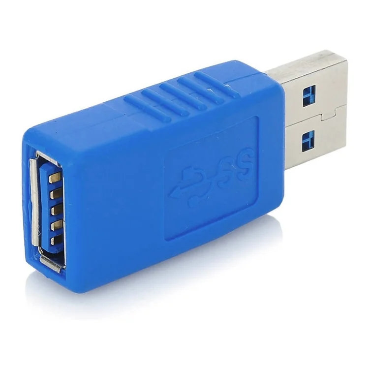 S-PC-1013A_2.webp USB 3.0 AM to USB 3.0 AF Cable Adapter (Blue) - Image 3