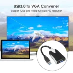 USB 3.0 to VGA Display Adapter, Resolution: 1920 x 1080(Black) - Image 5