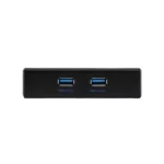USB 3.0 Front Panel Floppy Disk Bay 20 Pin 2 Ports HUB Bracket Cable(Black) - Image 2