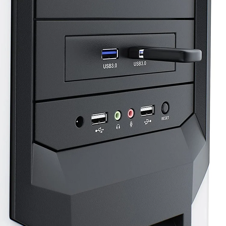 S-PC-1015_3.webp USB 3.0 Front Panel Floppy Disk Bay 20 Pin 2 Ports HUB Bracket Cable(Black) - Image 4