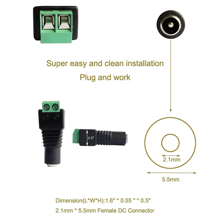 S-PC-1037_3.webp 10 PCS CCTV DC Power Female Jack Connector - Image 4