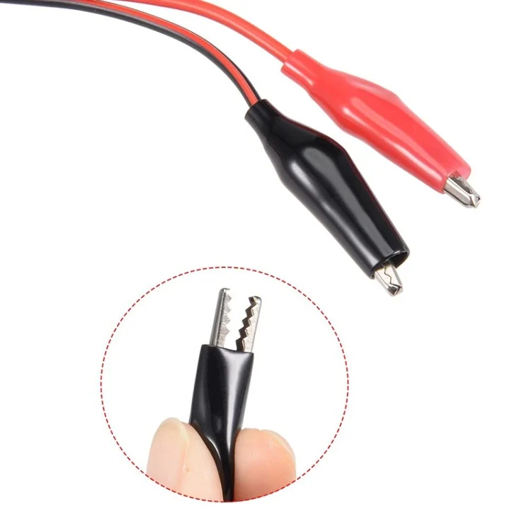 S-PC-1095_2.webp 5.5 x 2.1mm Female Power Plug Alligator Clip Test Lead Cable - Image 3