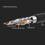 CAT7 Gold Plated Dual Shielded Full Copper LAN Network Cable, Length: 3m - Image 5