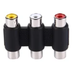 Audio + Video Female to Female Connector(Black) - Image 2