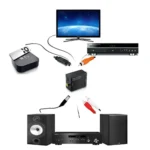 Digital Optical Coaxial Toslink to Analog RCA Audio Converter(Black) - Image 4