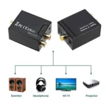 Digital Optical Coaxial Toslink to Analog RCA Audio Converter(Black) - Image 5
