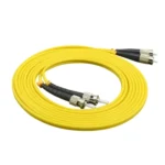 FC-ST Dual-Core Single Mode Fiber Optic Jumper,Length: 3m
