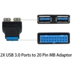 2 x USB 3.0 AF to 20 Pin Adapter - Image 3