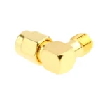 Gold Plated SMA Female to SMA Male Adapter with 90 Degree Angle - Image 3