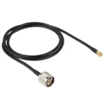 N Male to RP-SMA Converter Cable, Length: 100cm(Black) - Image 2