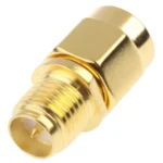 SMA Male to RP-SMA Female Adapter (Gold Plated) - Image 2