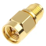 SMA Male to RP-SMA Female Adapter (Gold Plated) - Image 3