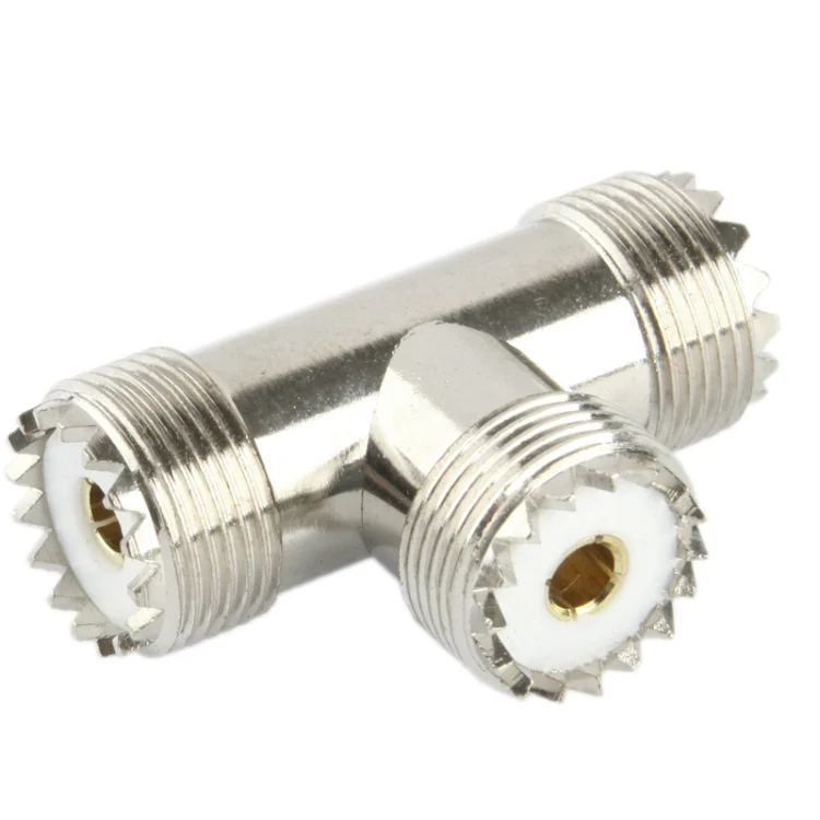 S-PC-1865_2.webp UHF Female to 2 x UHF Female Adapter(Silver) - Image 3