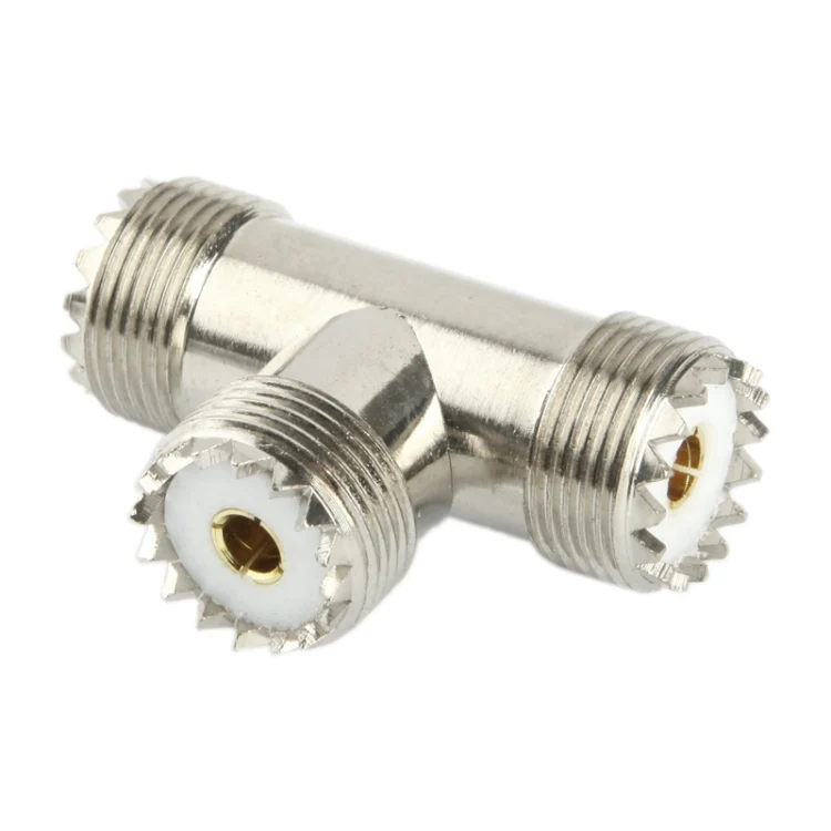 S-PC-1865_3.webp UHF Female to 2 x UHF Female Adapter(Silver) - Image 4