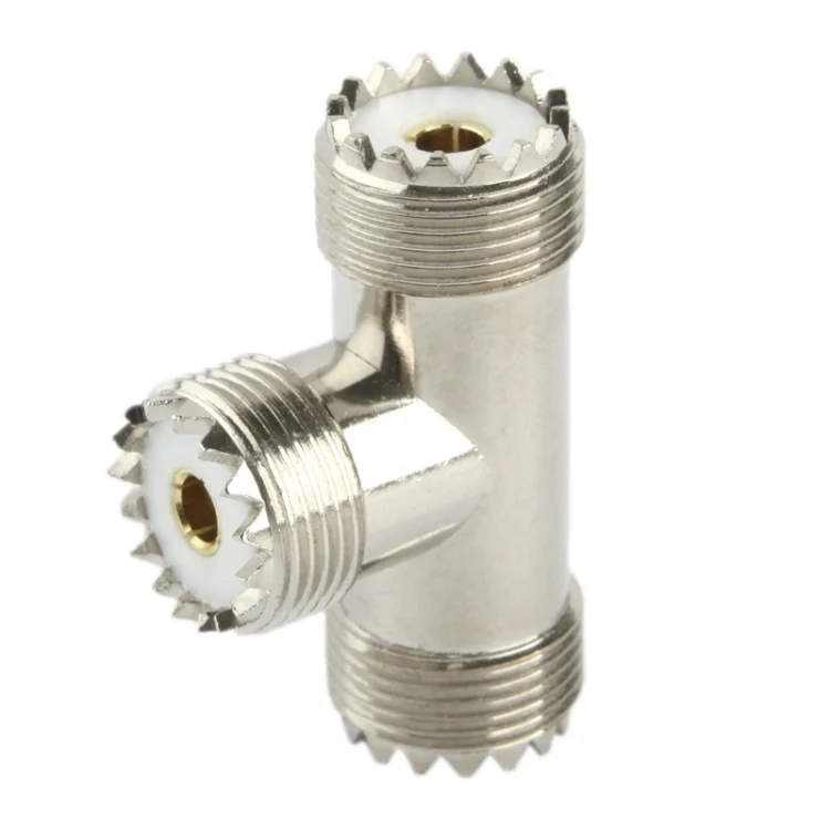 S-PC-1865_4.webp UHF Female to 2 x UHF Female Adapter(Silver) - Image 5