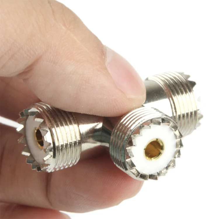 S-PC-1865_5.webp UHF Female to 2 x UHF Female Adapter(Silver) - Image 6