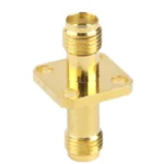 Coaxial SMA Female to SMA Female Adapter(Gold) - Image 4
