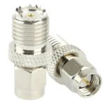 Coaxial SMA Male to Mini UHF Female Adapter - Image 2