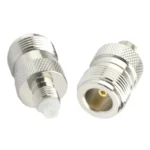 Coaxial RF FME Female to N Female Adaptor(Silver) - Image 2