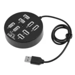 High Speed 8 Ports USB 2.0 Portable Round Hub, Length: 60cmRound Circular 8 Ports USB 2.0 Hub Multi-port Splitter Expansion Adapter for Laptop Notebook PC, Support 1TB Mobile HDD - Image 2